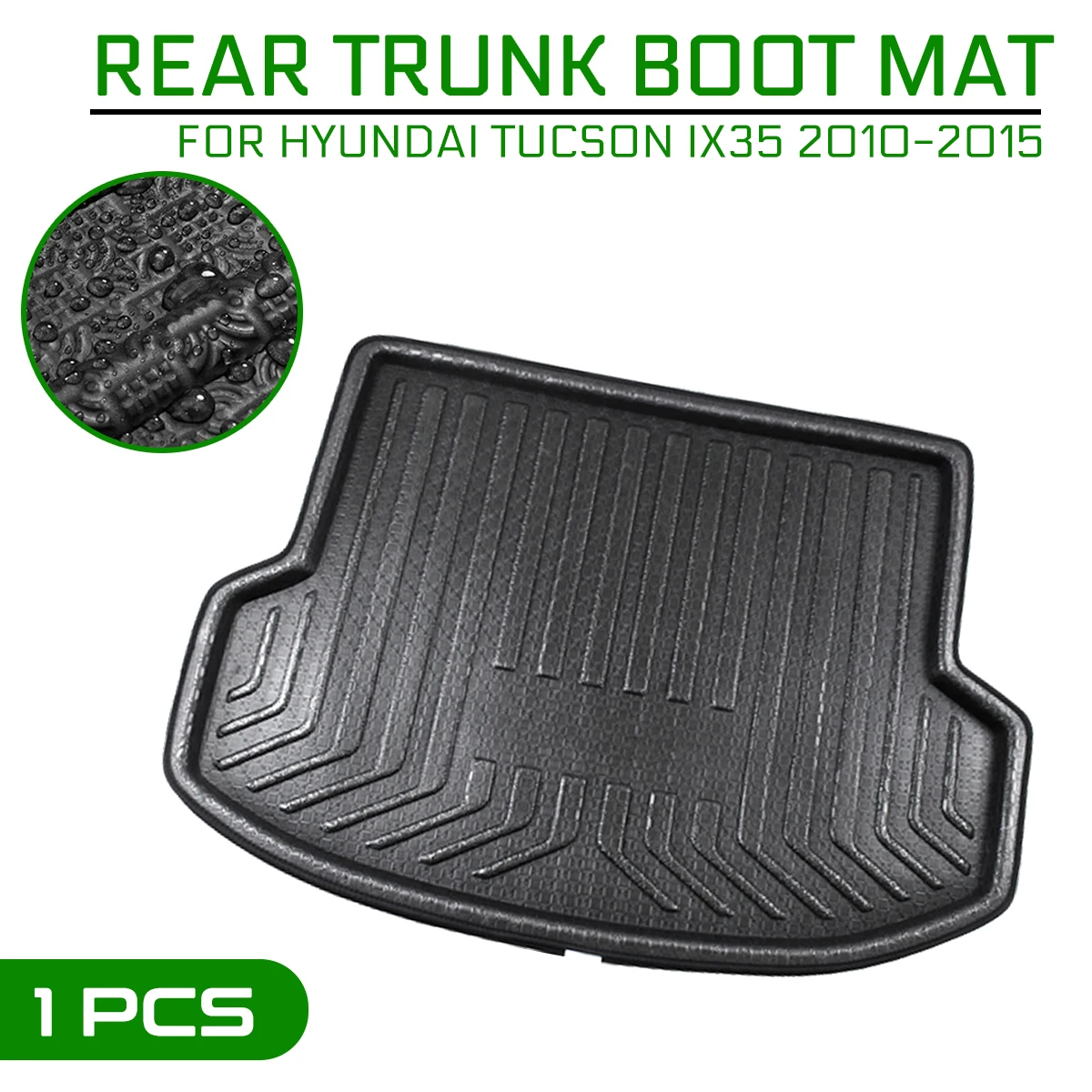 Car Floor Mat Carpet Rear Trunk Anti-mud Cover For Hyundai Tucson IX35 2010 2011 2012 2013 2014 2015 | Автомобили и мотоциклы