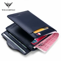 williampolo mens wallet genuine leather men wallet card holder man luxury short wallet purse wallets business standard wallets