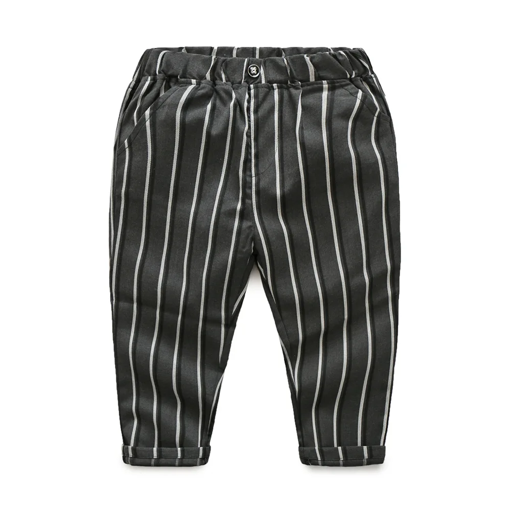 Рубашка + жилетка штаны одежда для сна Пижама мальчиков комплект детской одежды