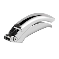garlic press safe easy clean manual effortless crusher rust free handheld double lever stainless steel professional kitchen tool