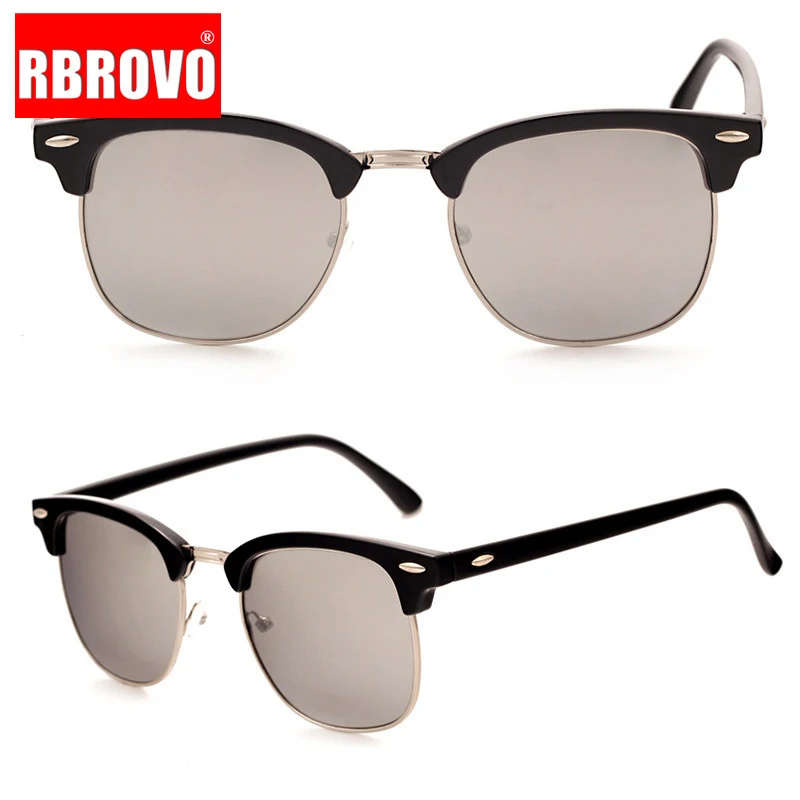 Солнечные очки RBROVO в винтажном стиле для мужчин и женщин поляризационные