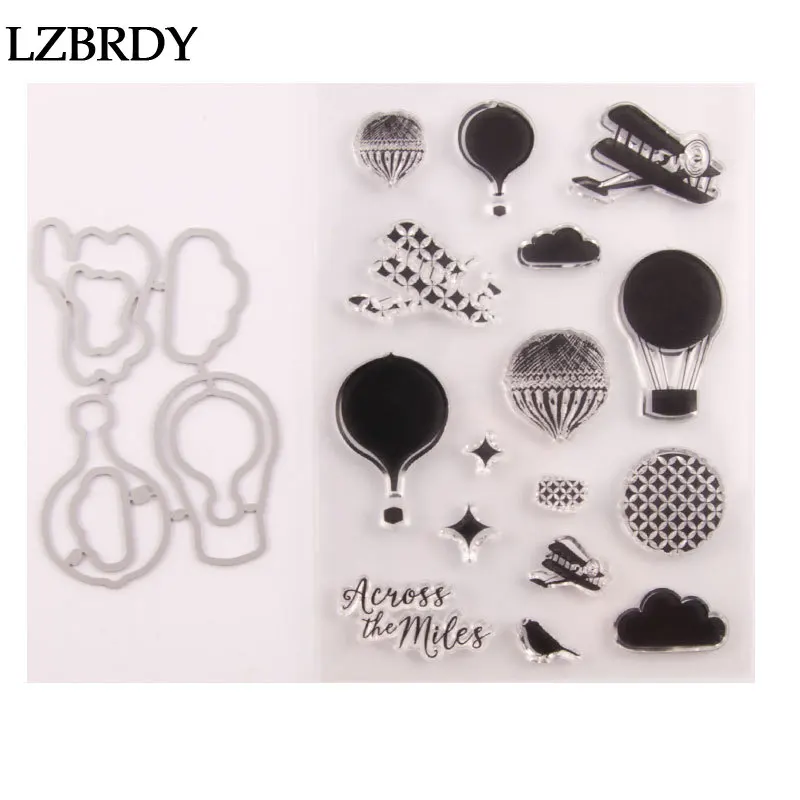 1 упаковка воздушных шаров самолета звезды на небе прозрачные резиновые штампы и