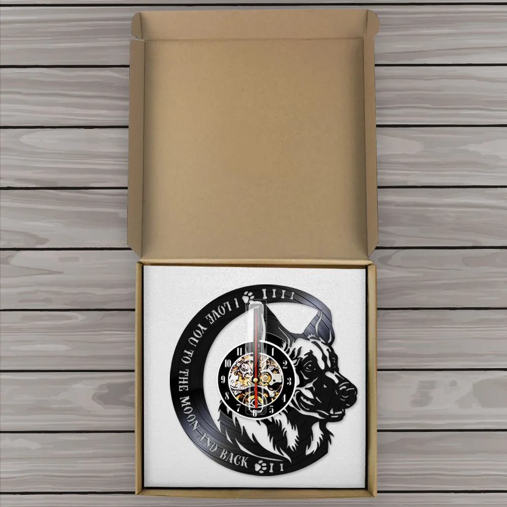 Настенные часы Я люблю тебя до Луны и костей лапы виниловые диски с CD-диском для