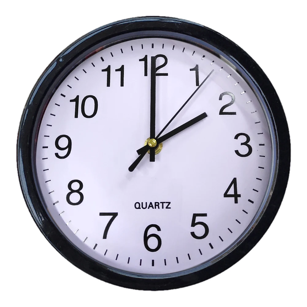 Круглые пластиковые кварцевые бесшумные настенные часы 8 дюймов современные