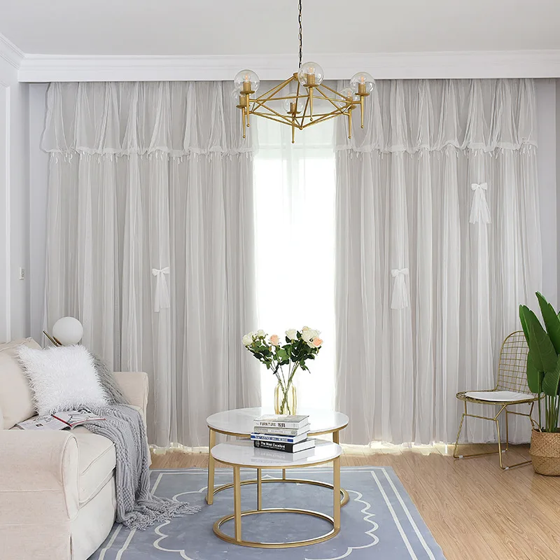 

Pink Princess Wind Curtain Curtains for Living Room Curtains for Bedroom Blackout Curtains