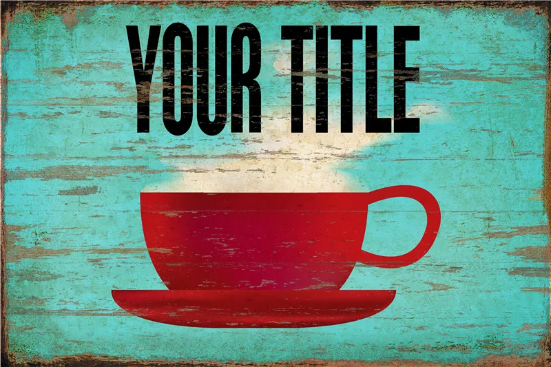 

Cafe Sign Farmhouse Decor Metal Plates Home Bar Accessories Coffee Shop Home Living Room Decoration Vintage Metal Wall Art