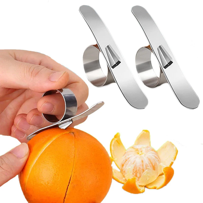 Stainless Steel Orange Peeler Citrus Pomelo Orange Fruit Skin Remover Peeler Cutter Small Kitchen Tools Peeling Kitchen Gadgets