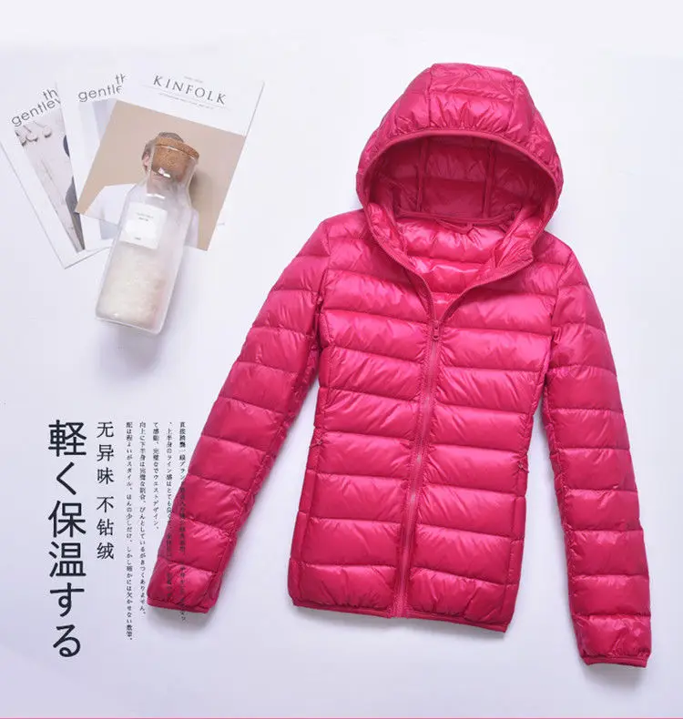 200 цзиней можно носить пуховая куртка женская 2019 Новый светильник и тонкие