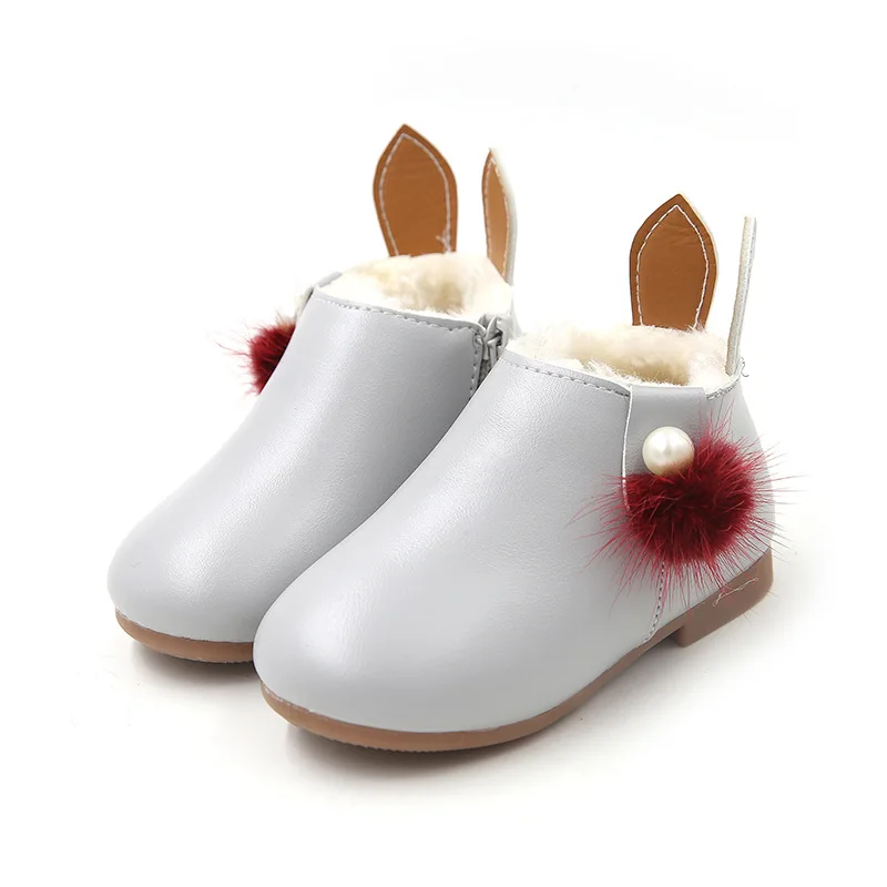 JUSTSL/сапоги для девочек с заячьими ушками Хлопковые ботинки Детские Сезон осень