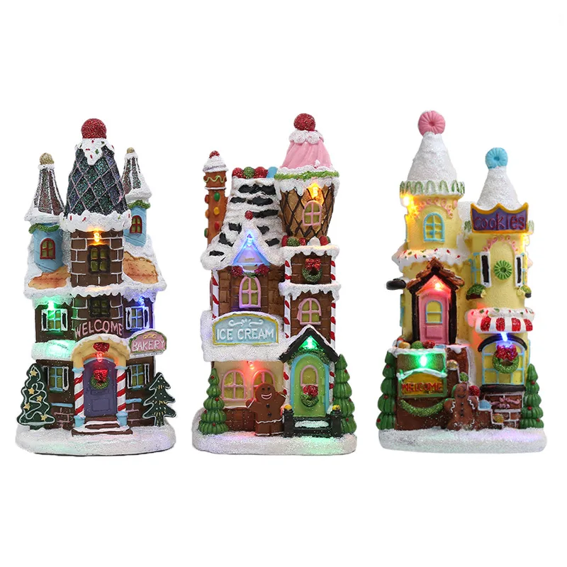 

Маленькое домашнее рождественское украшение, коллекция деревенского дома, домашний камин, витрина вечерние ничное украшение, подарок для р...