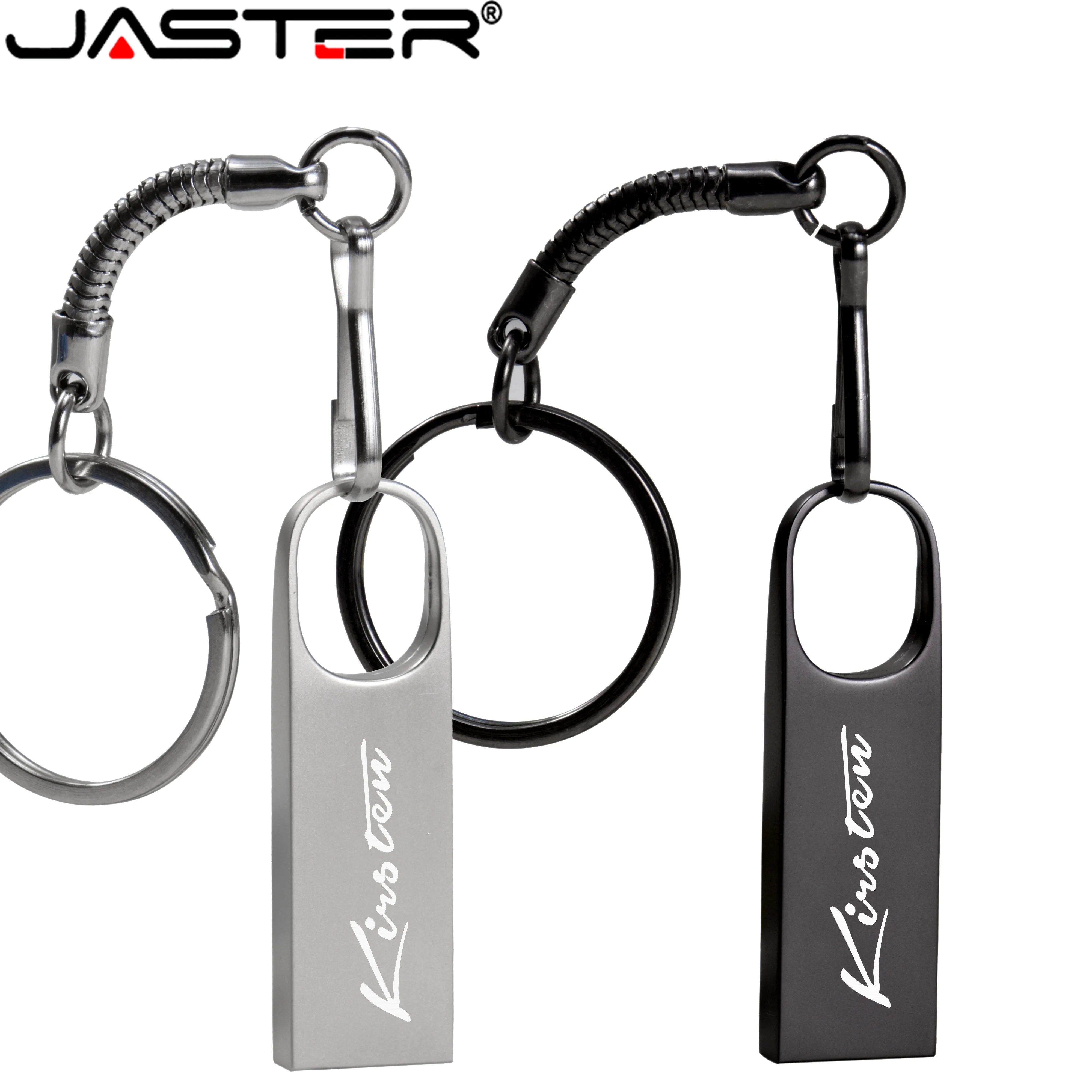 

JASTER USB flash pen drive USB2.0 metal usb 64GB 32GB 16GB 8GB 4GB U disk data storage memory stick custom logo pendrive gifts