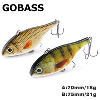 gobass lipless crankbait fishing tackle 2021 rattling baits vib fishing lure 1821g wobblers for pike perch metal vibration bait