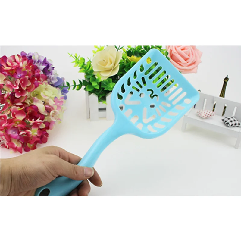 

Random Color Cute Kitten Design Lightweight Cat Litter Shovel Pet Cat Cleaning Pet Litter Cleaning Tool Simple Cat Shit Shovel