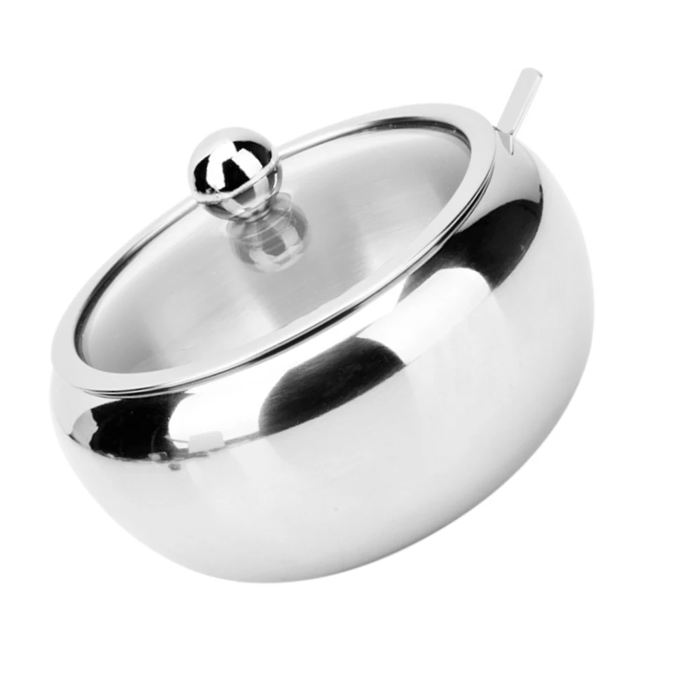 Миска для специй из нержавеющей стали банка сахара зерновая чаша в форме