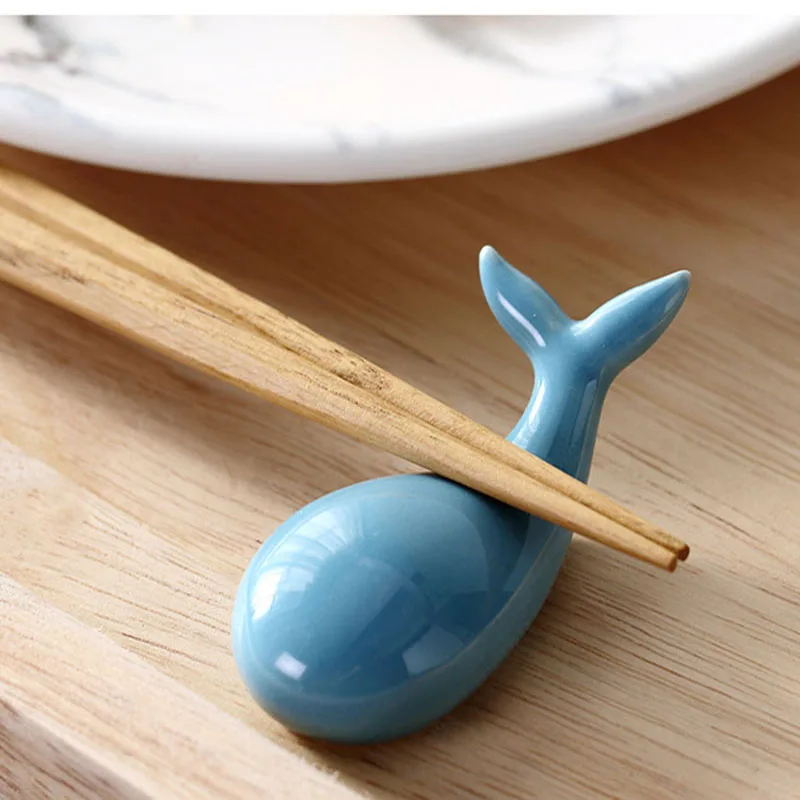 Милые керамические бытовые модели Кита палочки для еды нож и вилка ложка