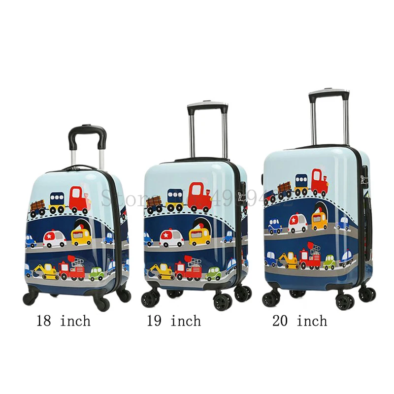Детский набор багажных чемоданов на стильная футболка с изображением персонажей