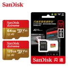 Sandisk карта памяти Micro SD, Класс A2, A1, V30, U3, 64 ГБ, 32 ГБ, 128 ГБ