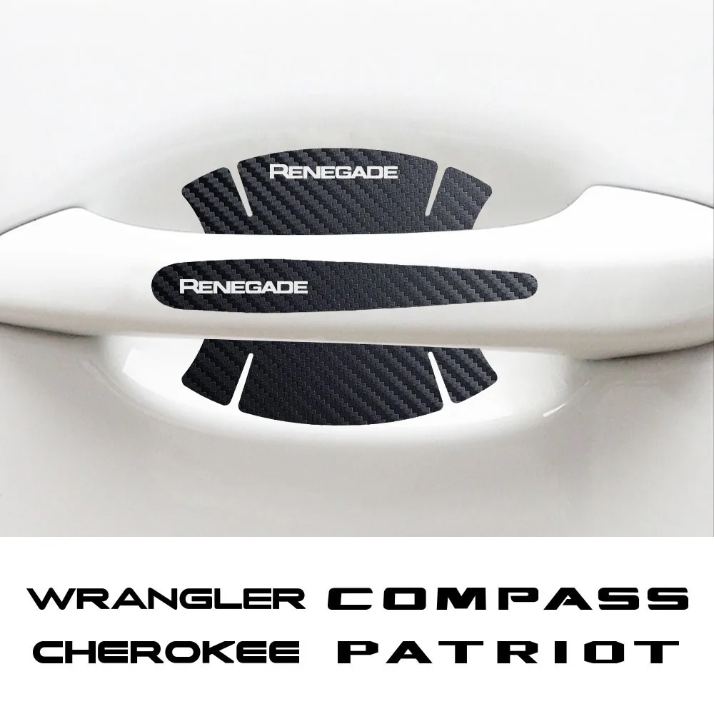 Наклейки на дверную ручку автомобиля чашку защитные наклейки от царапин для Jeep