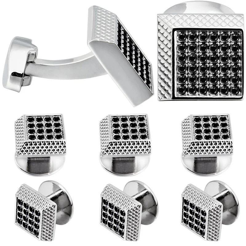 HAWSON Новые квадратные бриллианты для воротника 8 шт. в комплекте мужчин | Украшения