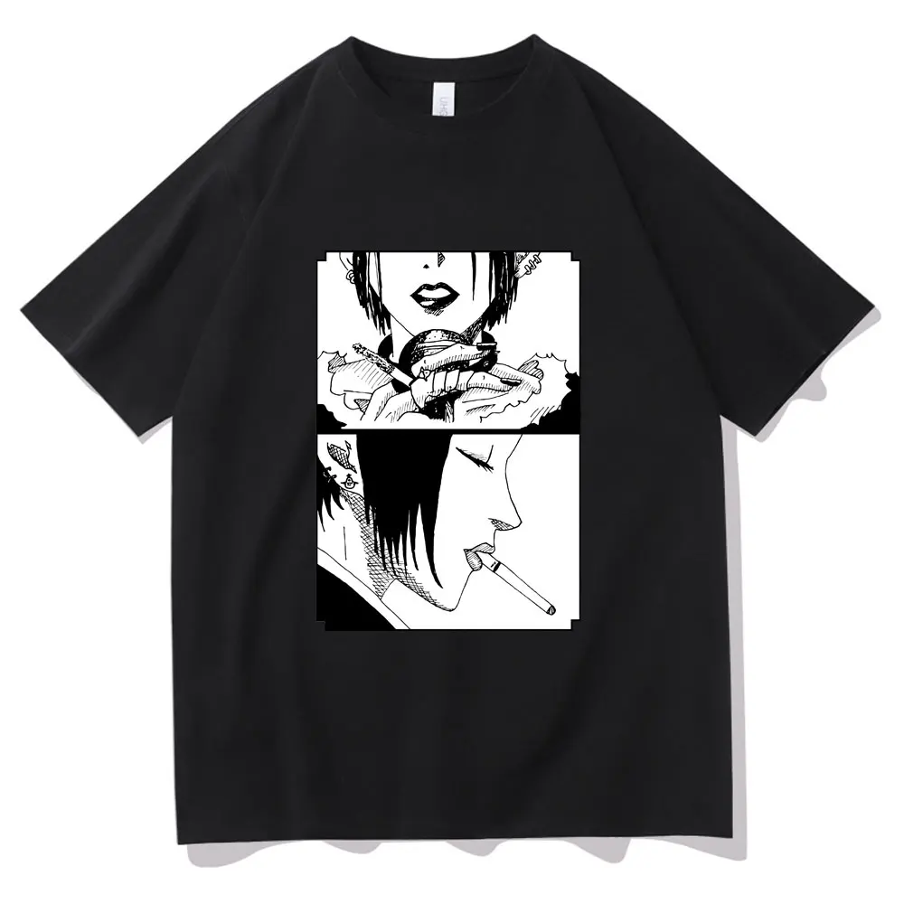 

2021 Japan Anime Fashion Tops Clothing Merch Nana Osaki and Ren Honjo T Shirt Mens Casual Loose T-shirt O-neck Short Sleeve Tee