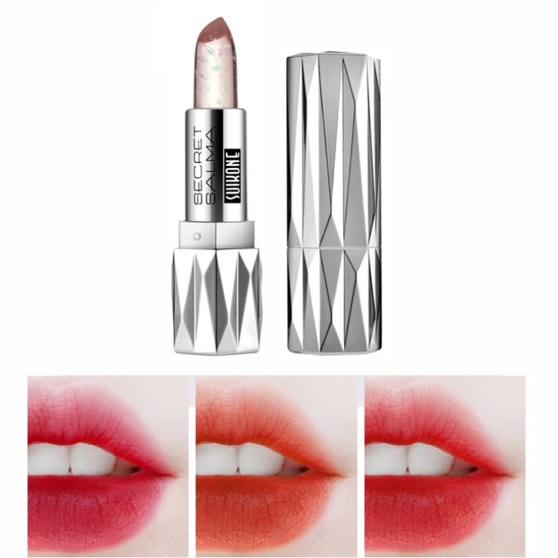 

Jelly Temperature Change Lipstick Velvet Two-color Moisturizing Easy To Color Lip Makeup Long-wearing Nourishing Lip Balm TSLM2