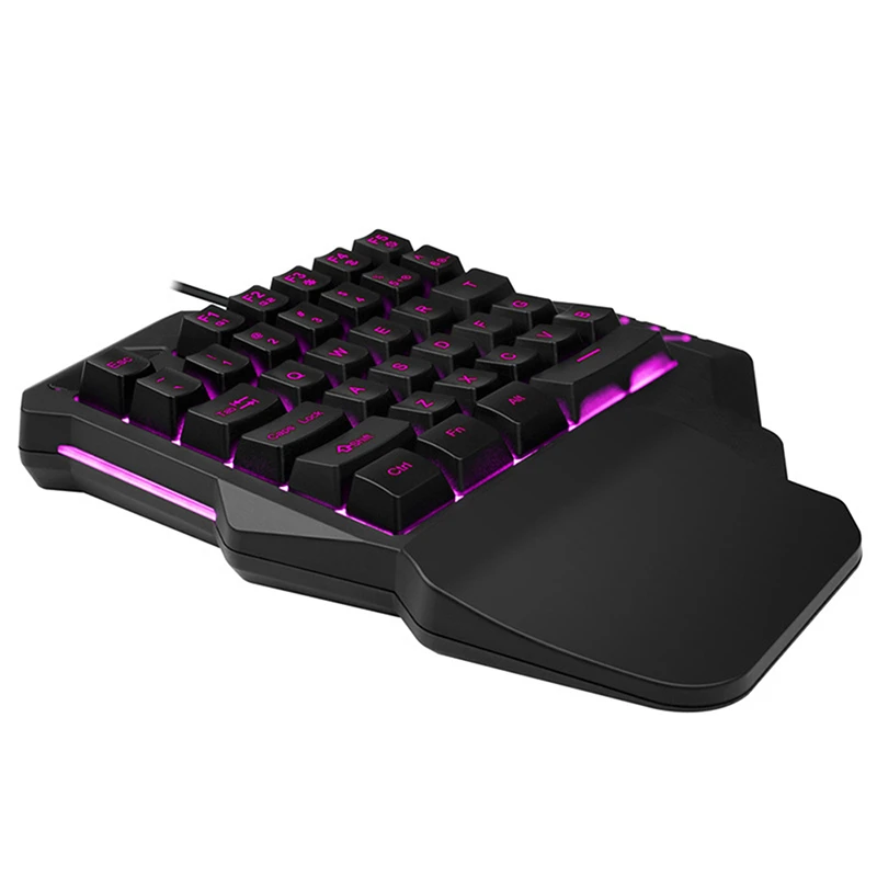 One-Handed Mini Gaming Keypad Mechanical Keyboard RGB Backlit Portable Cool Light Game Controller For Overwatch Gamer | Компьютеры и