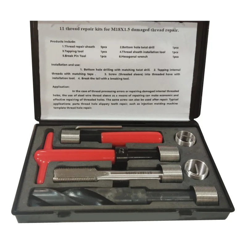 

Handtool Thread repair tools Equipment Supplies Accessory M18*1.5 Damaged