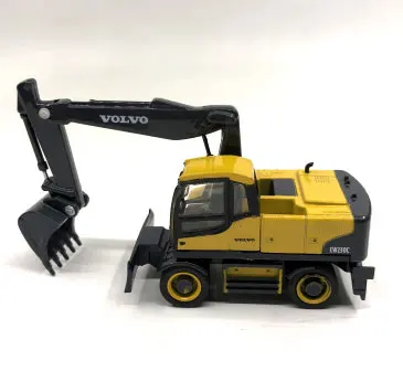 Volvo EW230C 1: 87 Ho Масштаб Модель поезда песок плиты Инженерная сцена автомобиль сплав игрушка изысканный моделирование украшения коллекция - Цвет: Volvo EW230C