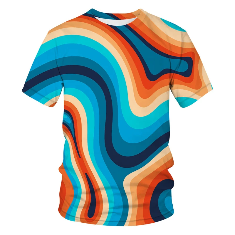 

Модная Летняя мужская уличная одежда унисекс с 3D принтом, удобная мужская футболка большого размера с круглым вырезом и коротким рукавом, т...