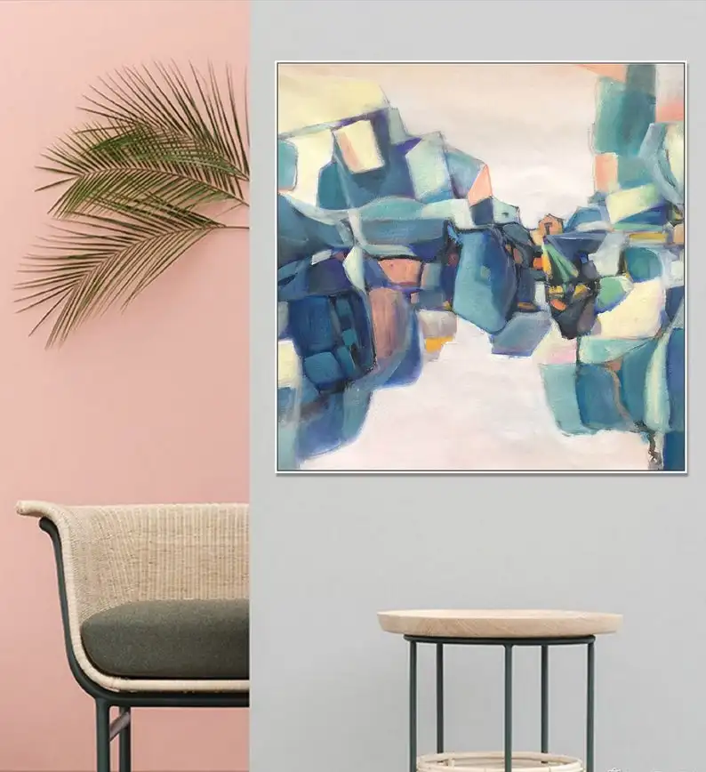 Koop Abstracte Olieverf Hedendaagse Schilderkunst Grote Canvas Schilderij Canvas Schilderij Koffie Muur Art Dorm Decor Canvas Art