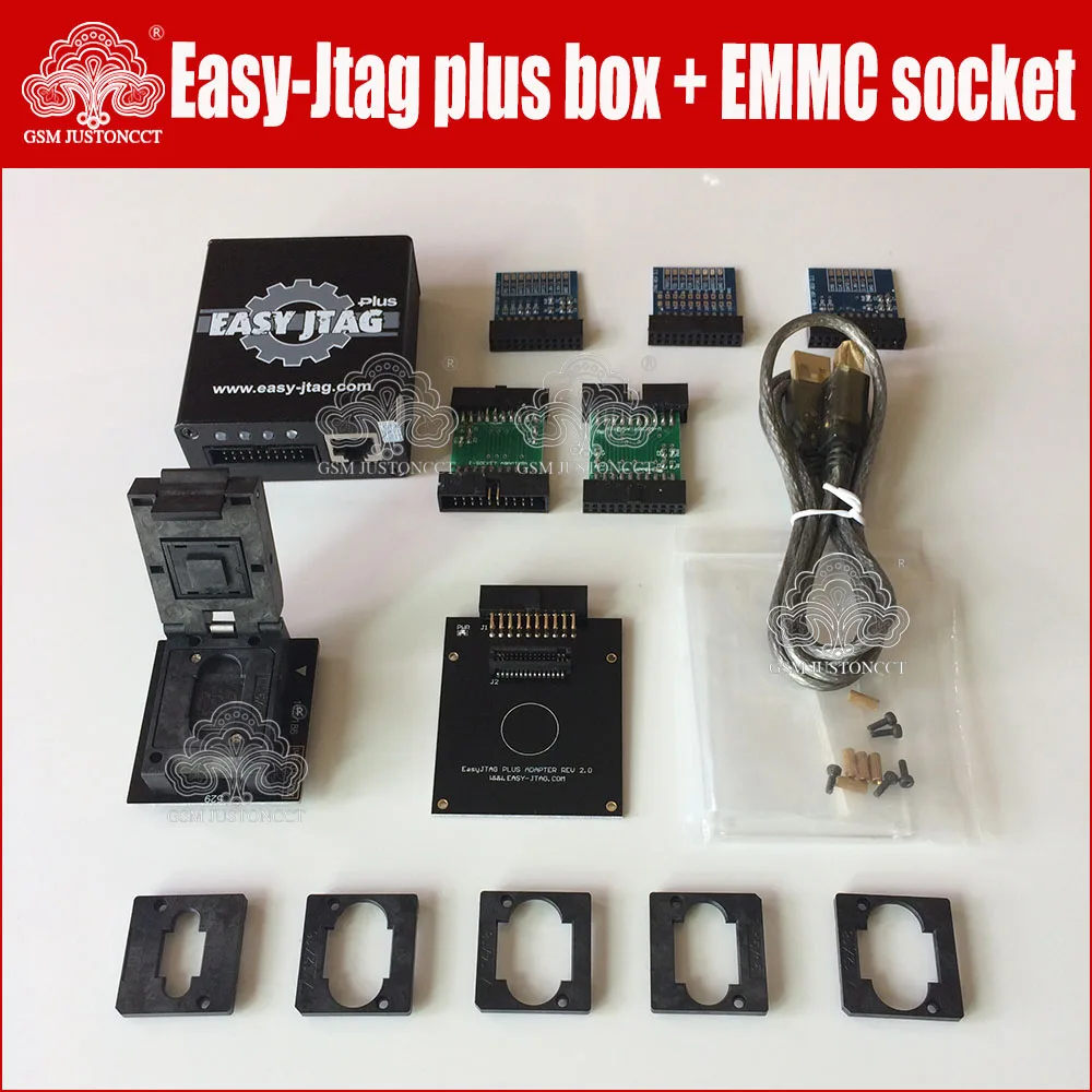 Новая версия 2022 года полный комплект стандартная коробка Easy-Jtag plus + розетка EMMC |