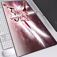 gaming mouse pad pink anime angel girl desk mat with natural rubber anime mouse mats for anime fans