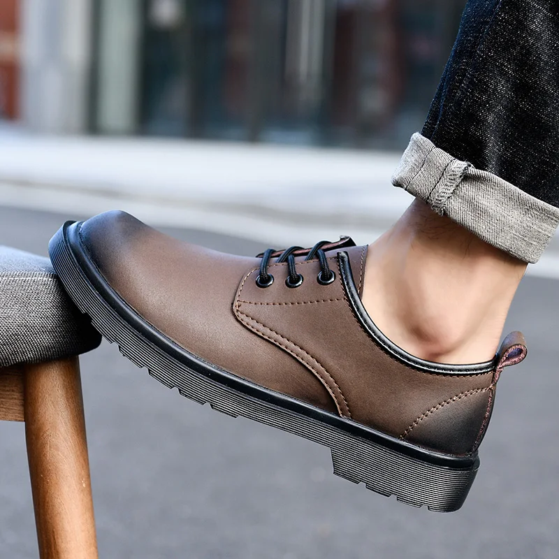 Мужские туфли-оксфорды из натуральной кожи размеры 38-48 | Обувь