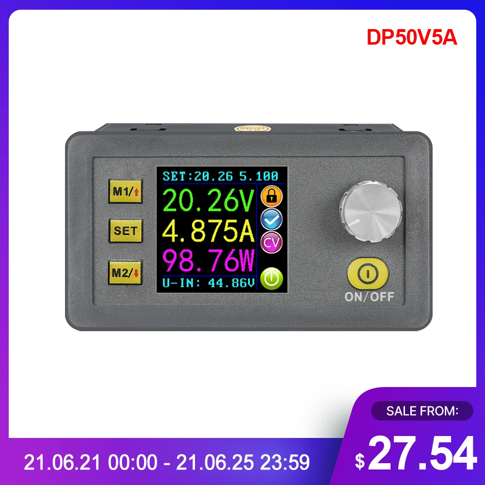 Понижающий Программируемый Модуль питания RD DP50V5A постоянное напряжение и ток