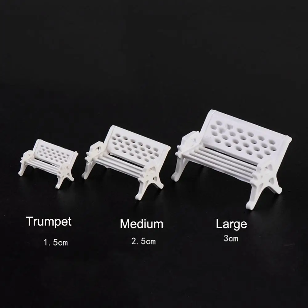 Белые шахты парковые скамейки микро пейзажи декоративные материалы маленькие