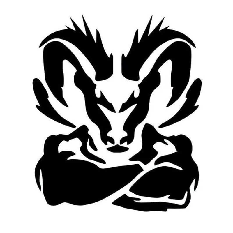 

Black/Sliver Cool Ram Vinyl Decal Car Body Stickers Window Door Decal Top Quality Waterproof Removable S724