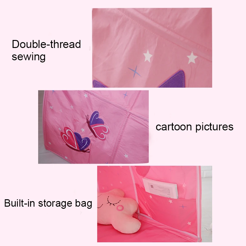 

Children Bed Tent Game House Foldable Kid Dream Canopies Mosquito Net Indoor PI669