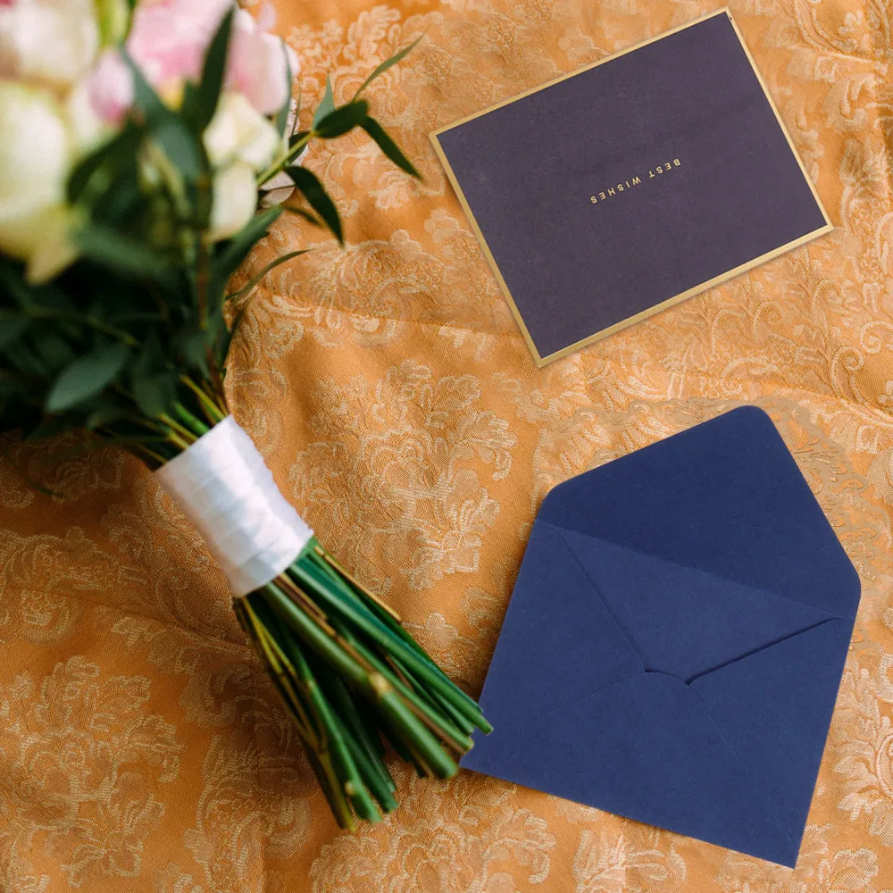 

45 Sets Gold Blocking Invitation Cards Wedding Invitation with Envelopes