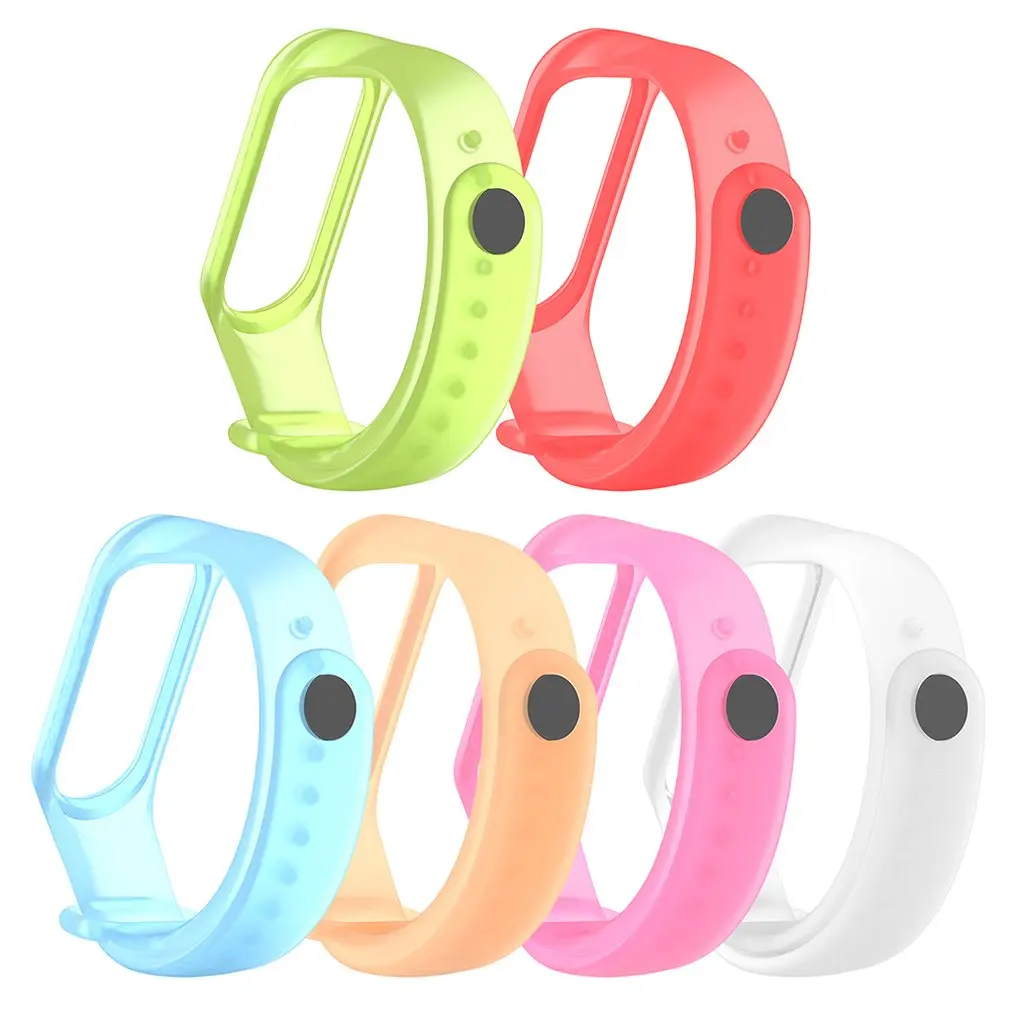 Для Xiaomi Band 4 браслет Millet 4 ремешок светящийся Millet Защита окружающей среды силикагель монохромный анти-потеря браслет