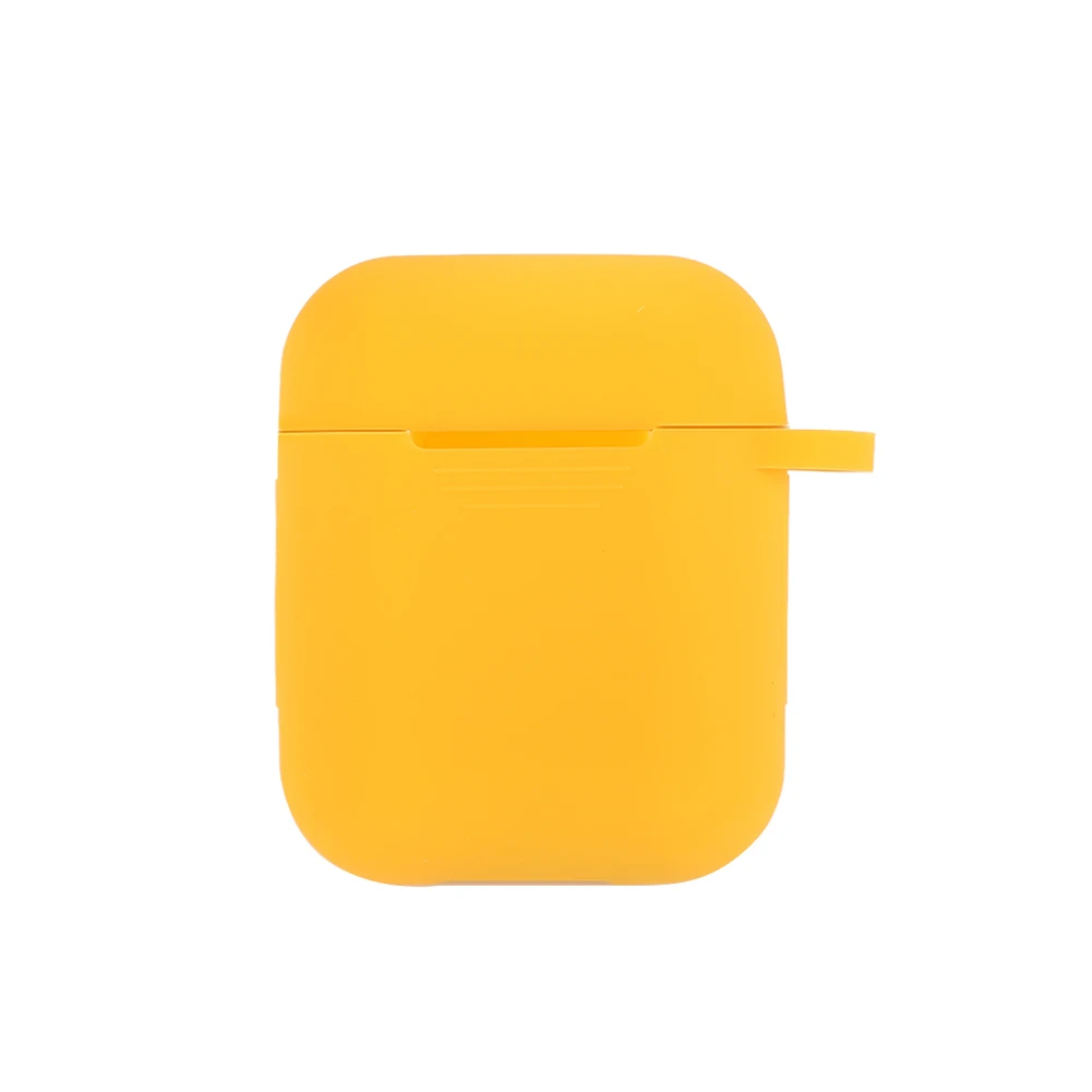 Light orange Чехол для наушников для Apple AirPods, чехол, настоящие беспроводные Bluetooth наушники для Air Pods, защитный чехол, аксессуары для AirPod - Цвет: Light orange