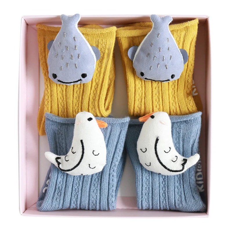 

0-3y Newborn Warm Cotton Cartoon Socks Kids Baby Girl Boy Slip-resistant Floor Socks Children Birthday Gift