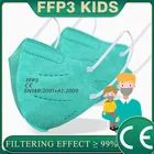 Детская маска FFP3, детская маска, детская маска для лица, 5 слоев, 99% фильтр ffp3, защитные FPP3 противовирусные маски для рта для малышей