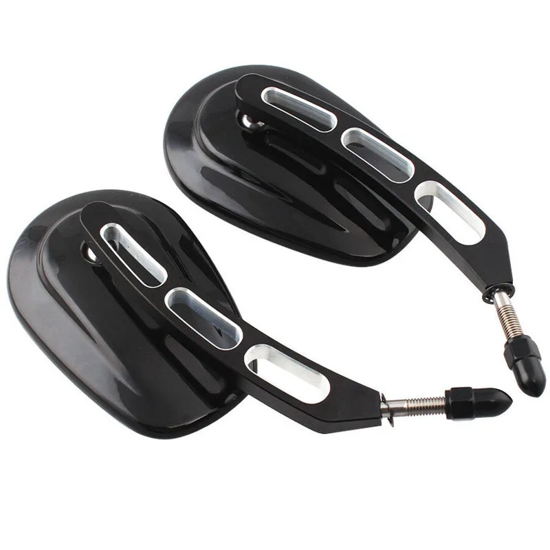 

1 Pair Universal Motorcycle Rear View End Side Rearview Mirrors For most 8mm threaded Harley motorcycles