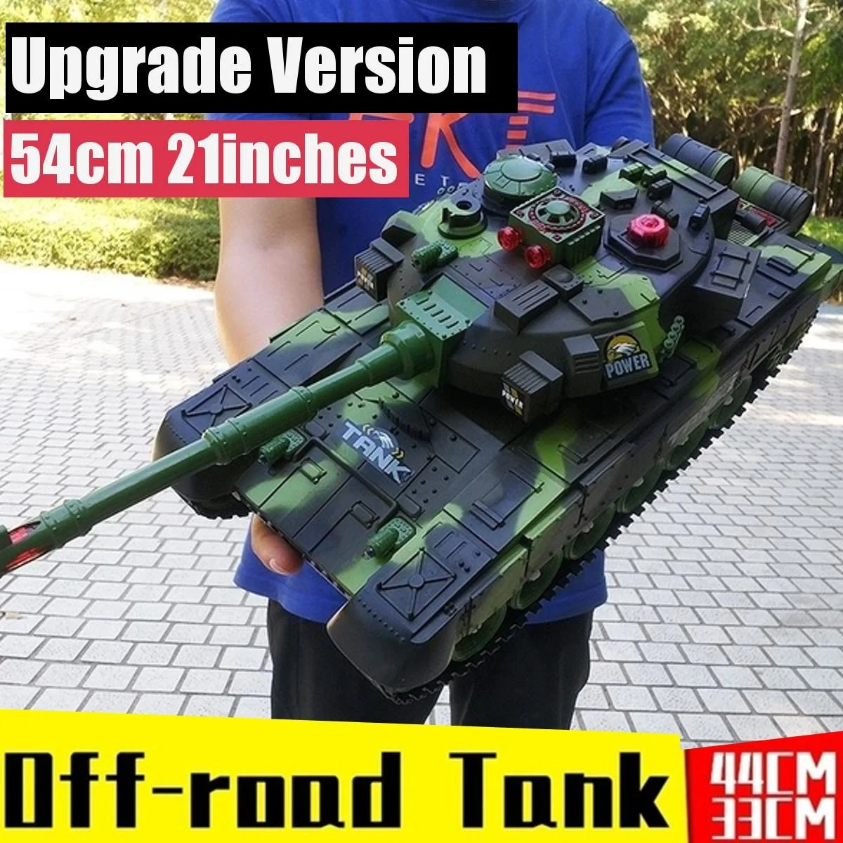 

RC children's toy tanks, cars and combat trucks, with ammunition launching games, including charger and remote control, size 54