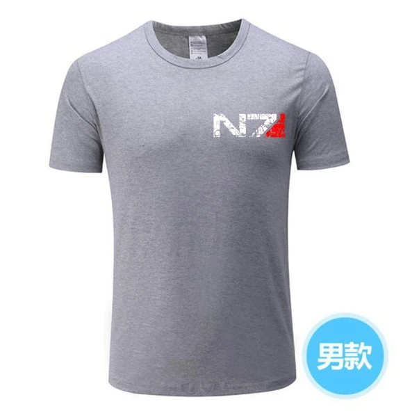 Новинка 2021 игровая футболка N7 Mass Effect 3 для мужчин и женщин с эмблемой женская