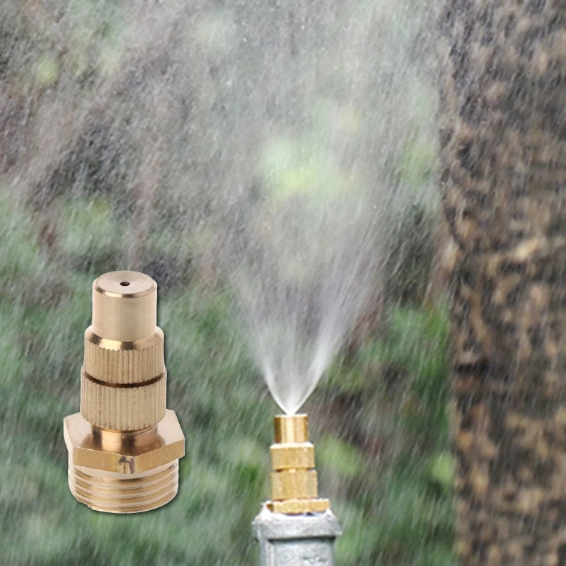 

1/2\" DN15 Garden Irrigation Brass Adjustable Spray Misting Nozzles Spray Head