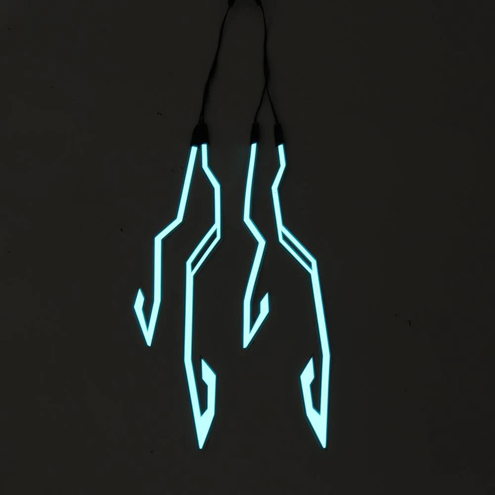 

1 Pcs Motorcycle LED Night Riding Lights Bike Helmet EL Cold Light Flashing Stripe Luminous Signal Sticker Universal Waterproof