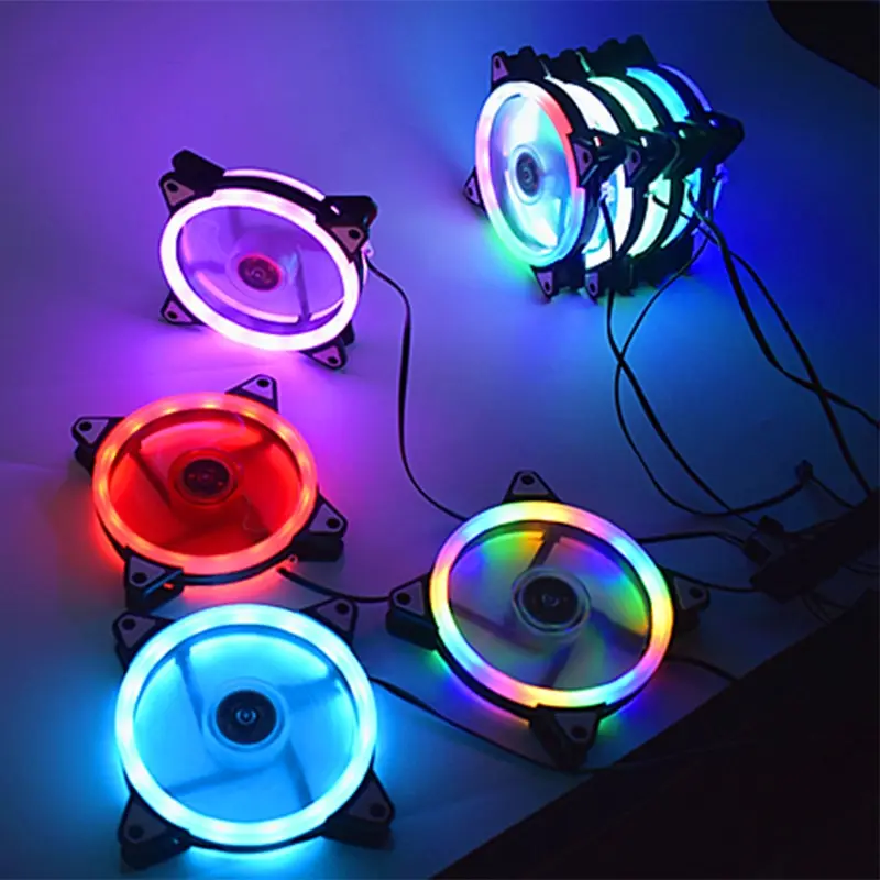 

Adjustable Computer Cooling Fan 120mm RGB Fan PC Case Fan Cooler Case Glare Red Blue Green White Cooler Fans for Computer Cooler