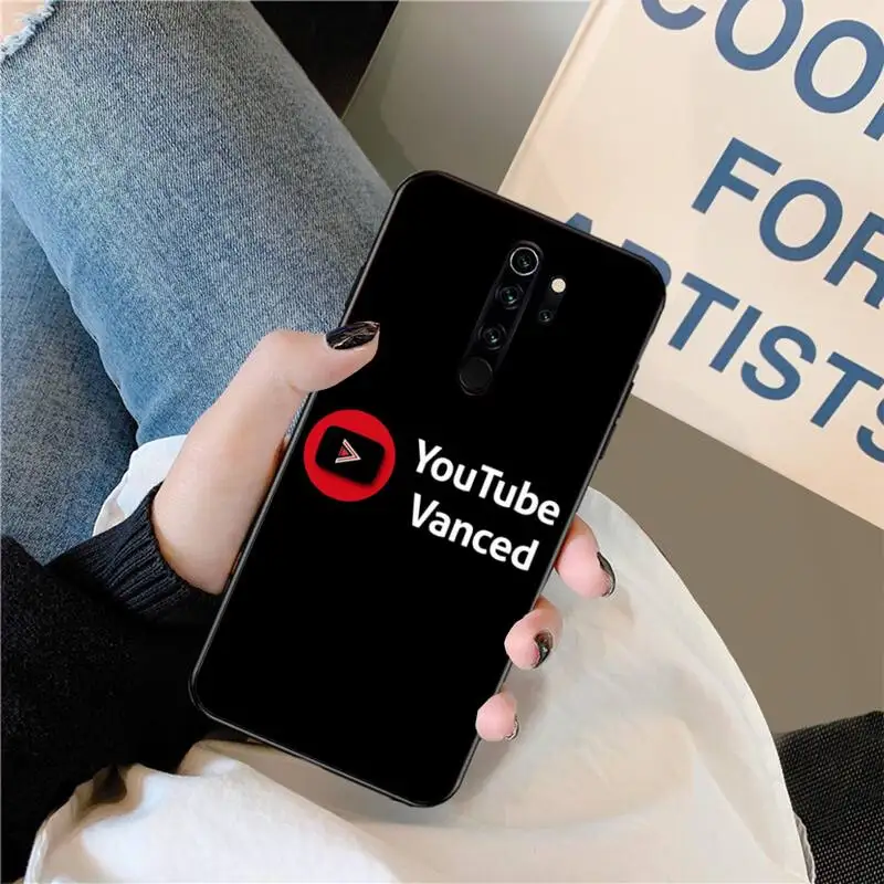Youtube TPU черный чехол для телефона Корпус Redmi Note 8 8A 7 6 6A 5 5A 4 4X 4A экшн-камеры Go Pro |