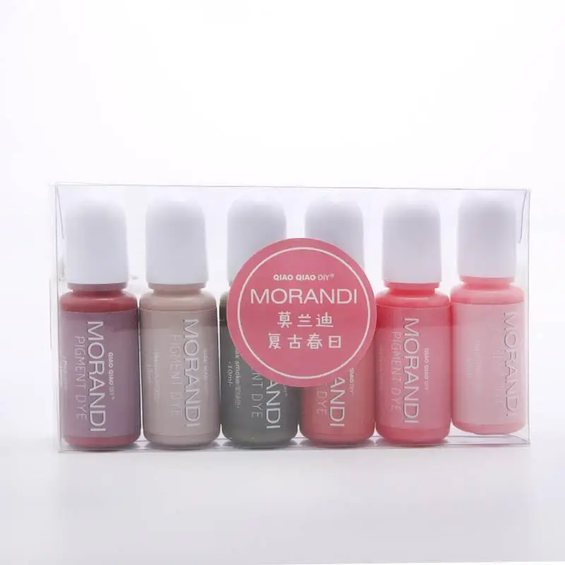 

Набор пигментов из эпоксидной смолы, 6 шт./компл., Morandi Color Liquid Color ant Epoxy Resin, наборы пигментов, изготовление ювелирных изделий